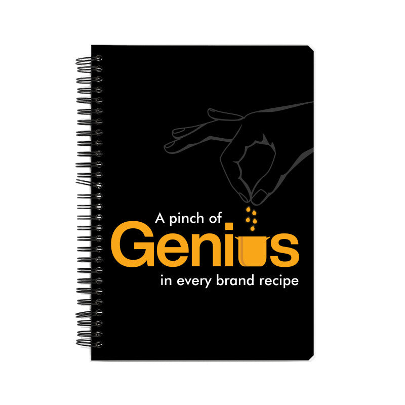 Pinch of Genius Notebook by Arting Out Loud