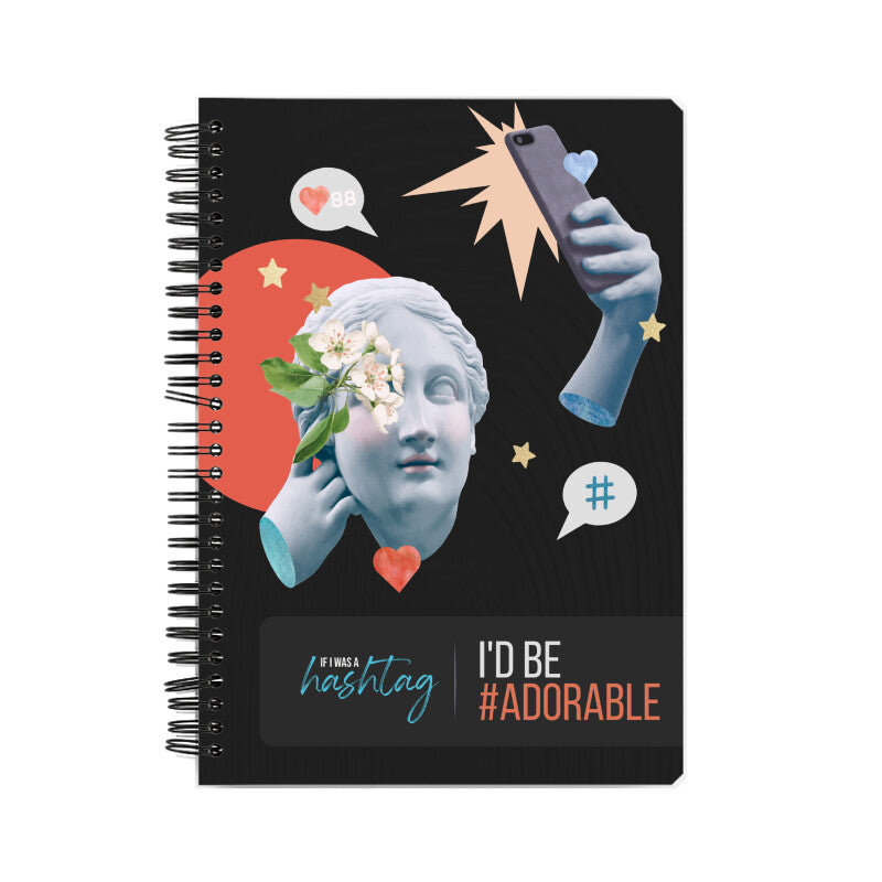Adorable Hashtag Notebook by Arting Out Loud