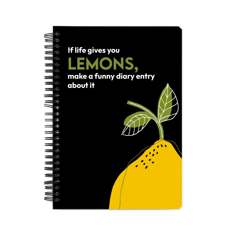 Funny Lemon Diary Notebook by Arting Out Loud